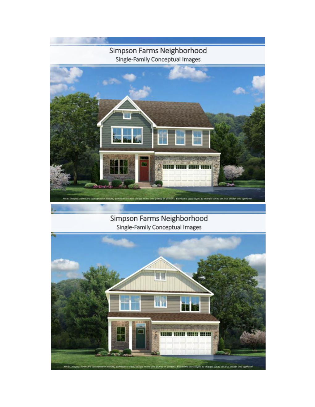 Simpson Farms Elevations