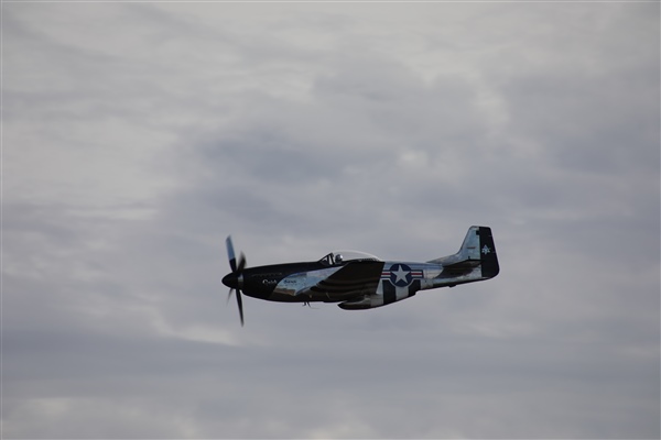 Airplane in Overcast Sky 2
