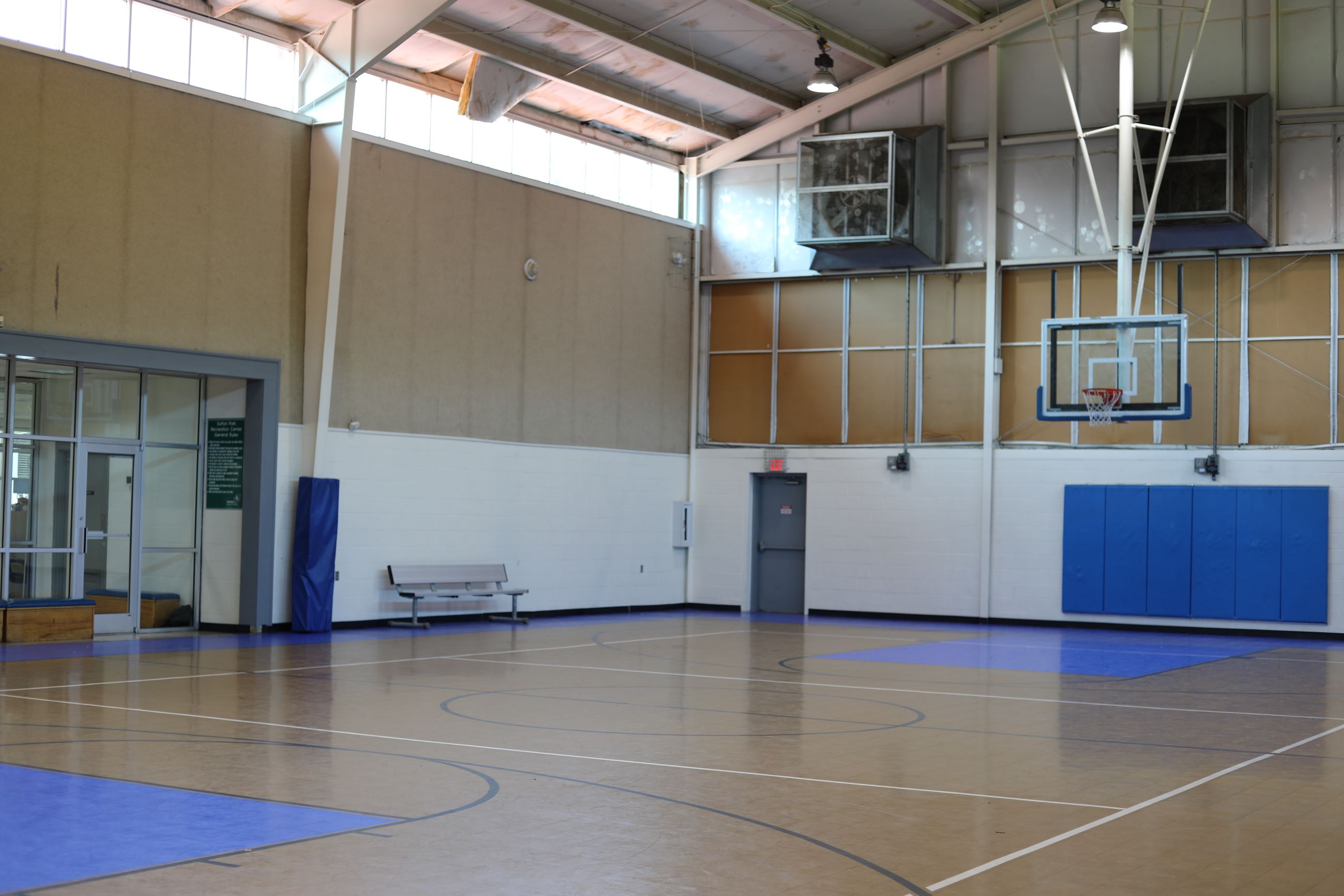 Sutton Park Gymnasium with Basketball Hoop