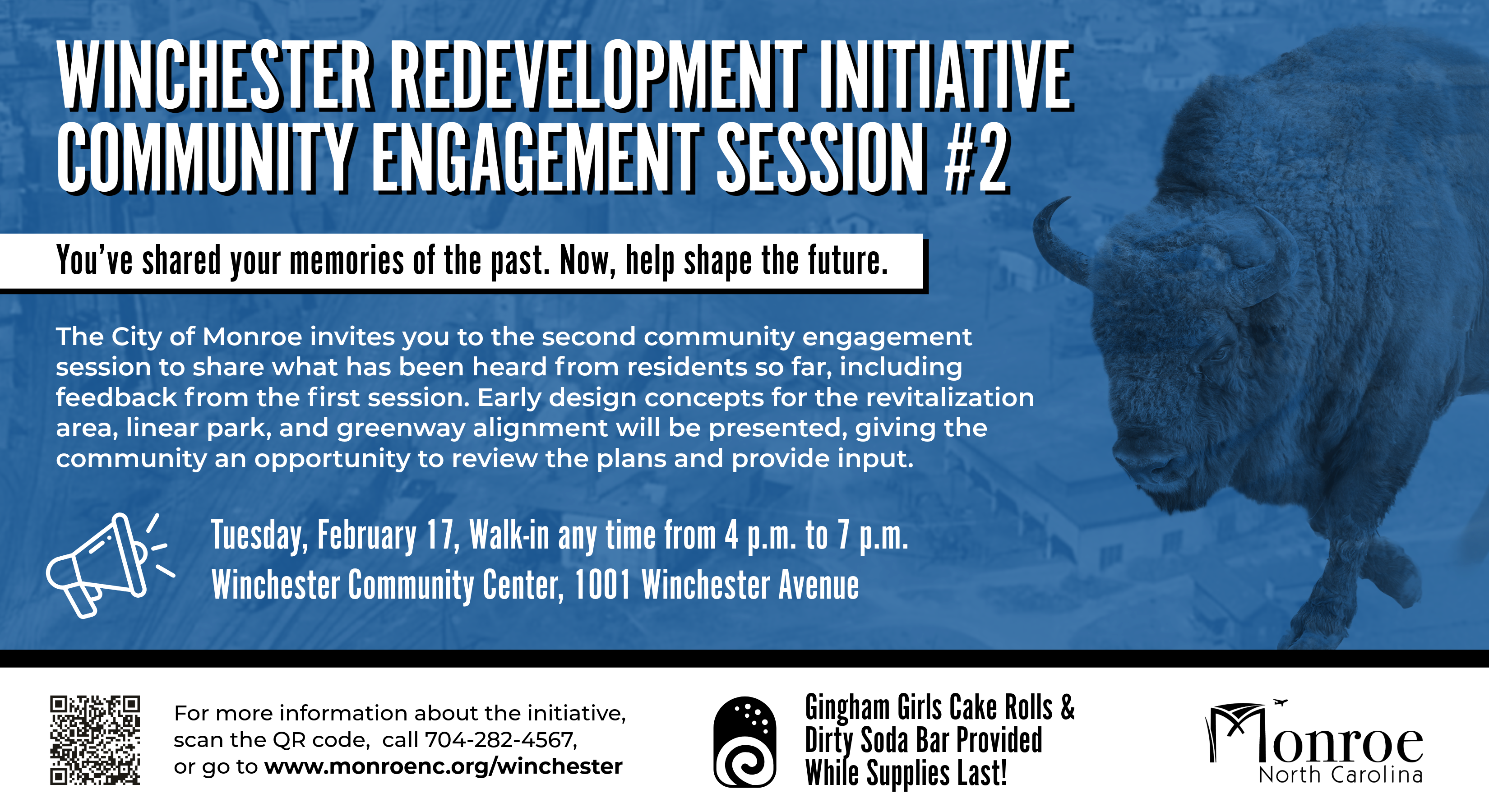 Winchester Redevelopment Initiative Community Engagement Session 2 is on February 17.