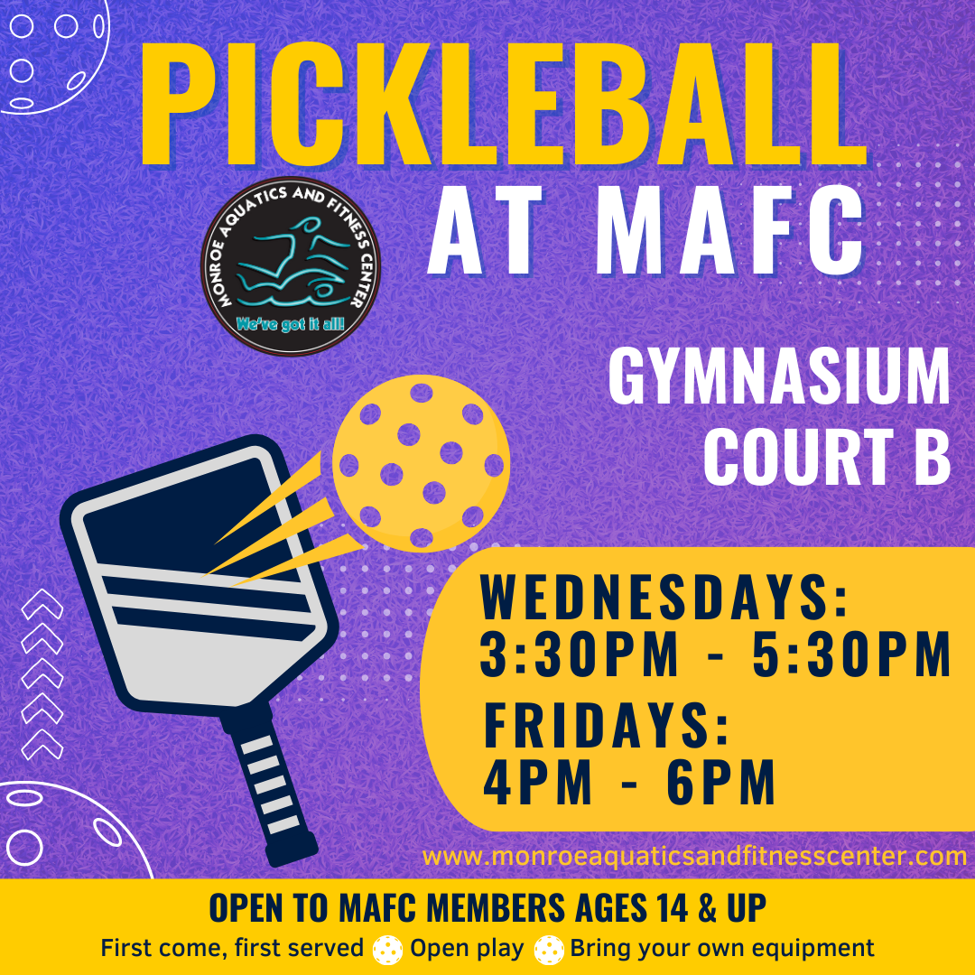 MAFC adds pickleball on Wednesday afternoons.